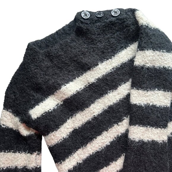 Crewcuts J.Crew Striped Soft Knit Sweater Girls Size 12 Alpaca Wool Blend - Picture 2 of 7